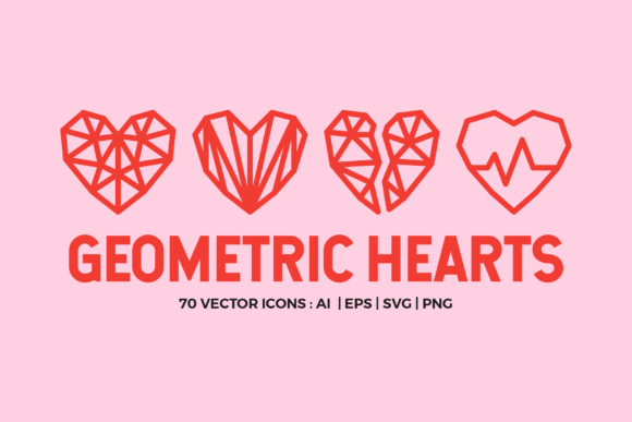 70 Geometric Hearts Logo: Icons & Graphics Review