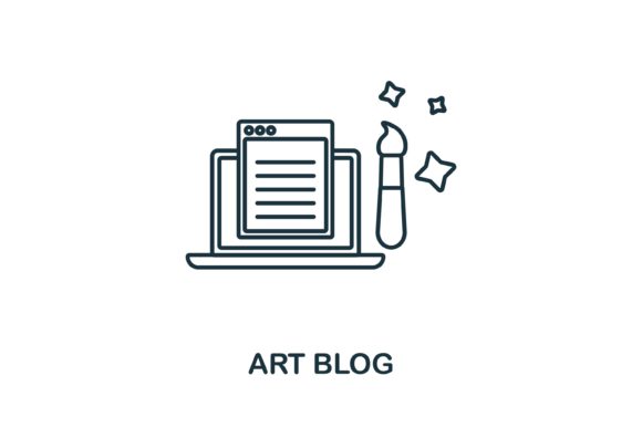 Art Blog Icon: A Versatile Graphic for Handmade Creators