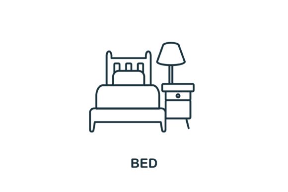 Bed Icon: A Versatile Addition for Embroidery Projects