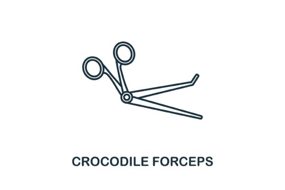 Crocodile Forceps Icon: A Versatile Graphics Tool for Crafters