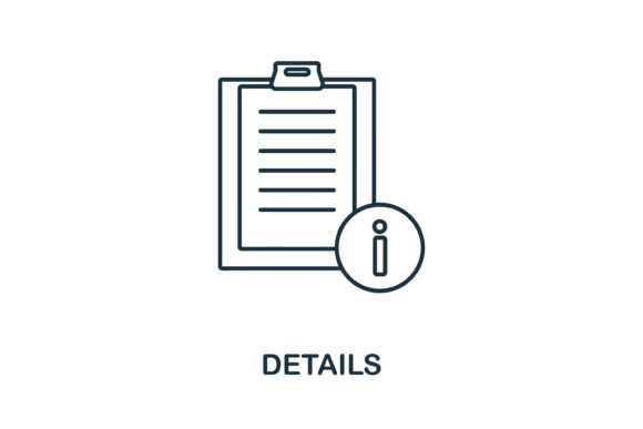 Details Icon: A Versatile Graphic for Modern Design Projects