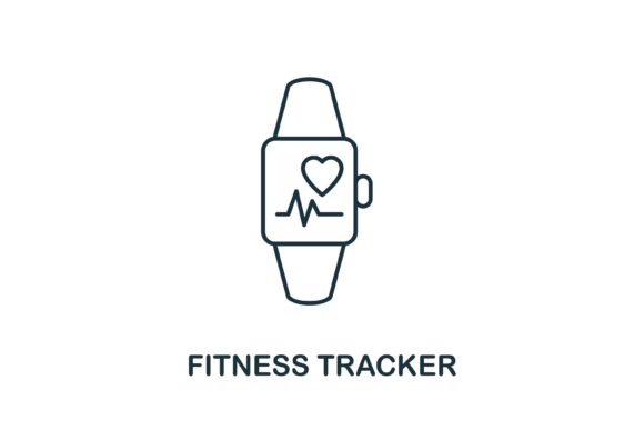 Fitness Tracker Icon: A Versatile Graphics Asset for Digital Sellers