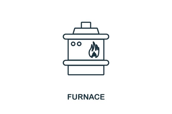 Furnace Icon: A Versatile Graphic for Creative Design Projects