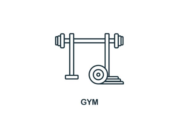 Gym Icon: A Versatile Graphic for Modern Branding