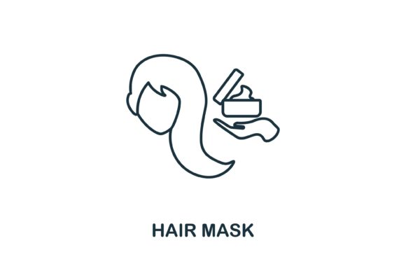 Hair Mask Icon: A Versatile Graphic for Branding