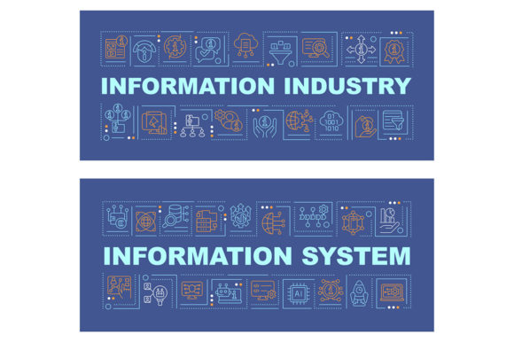 Information Industry Word Concept Banner Graphics Review