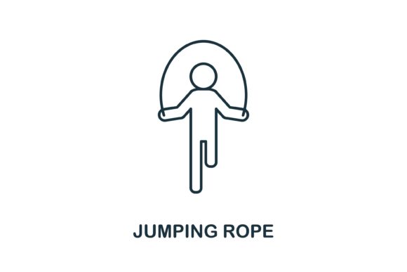 Jumping Rope Icon: A Fresh Take on Active Designs