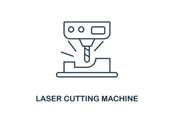 Laser Cutting Machine Icon: A Versatile Embroidery Design