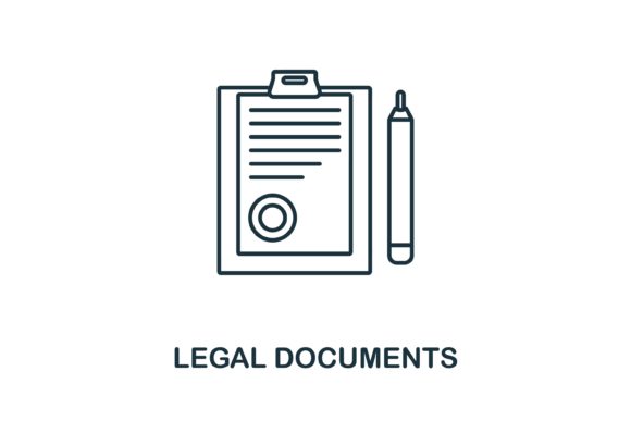 Legal Documents Icon: A Versatile Graphics Asset for Modern Branding