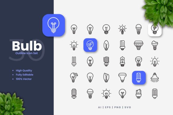 Light Bulb Icons: Graphics for Local Branding