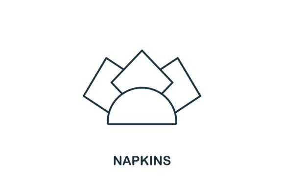 Napkins Icon: A Versatile Graphic for Modern Branding