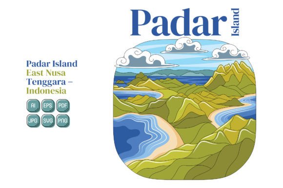 Padar Island Graphics: Illustrations for Local Branding