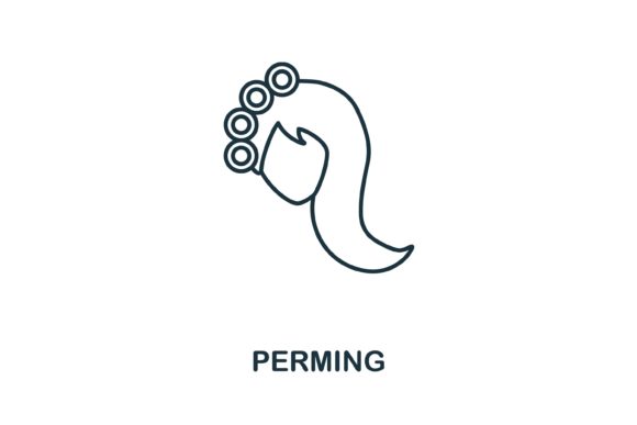 Perming Icon: A Versatile Graphic for Local Business Branding