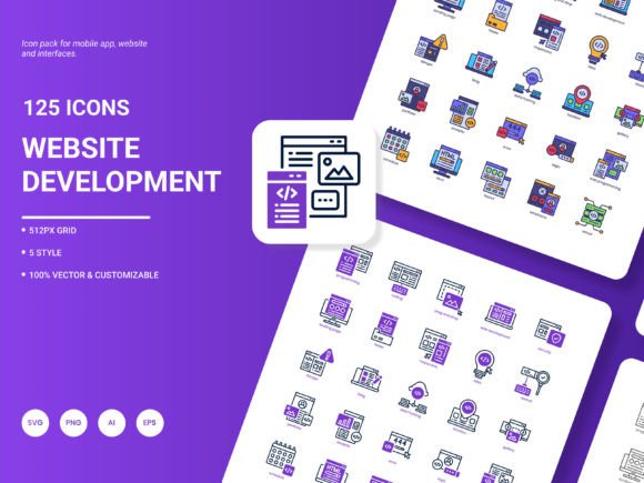 Website Development Icon Pack: Graphics & Icons Review